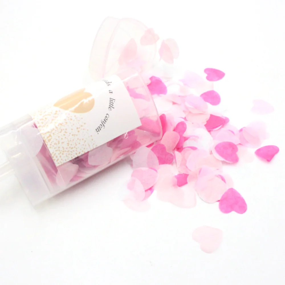 Подгонянные бумажные Конфетти Свадьба Push-pop Конфетти Кэннон