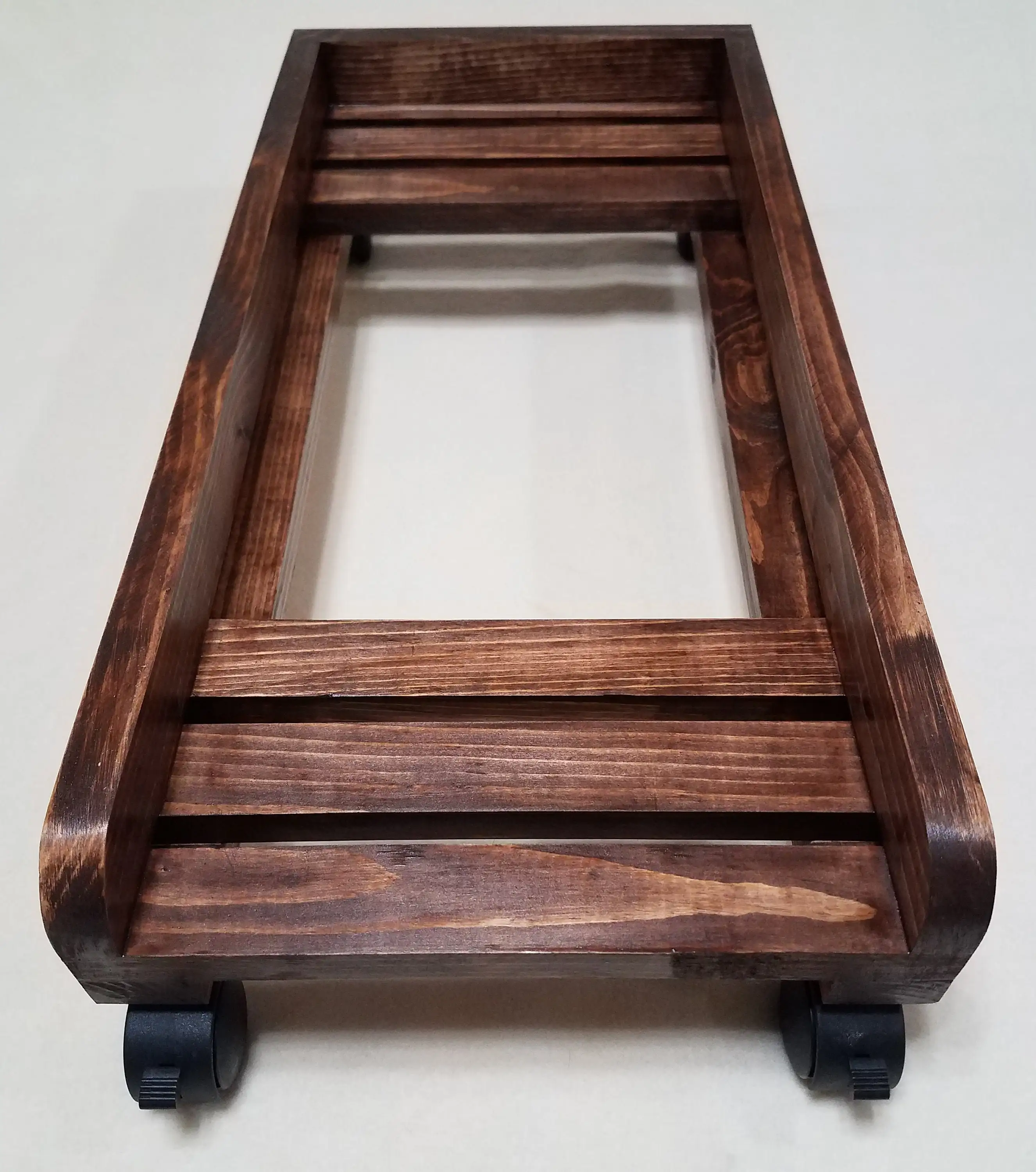 Natural Gaming PC Case Stand Wooden Tower Heat Dissipation Dark Walnut Gaming PC Case Stand For Desktop Computer Tower