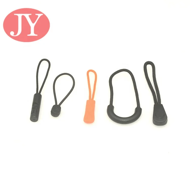 Jiayang ready mold zipper slider Rubber silicon zipper pulls custom zipper pulls