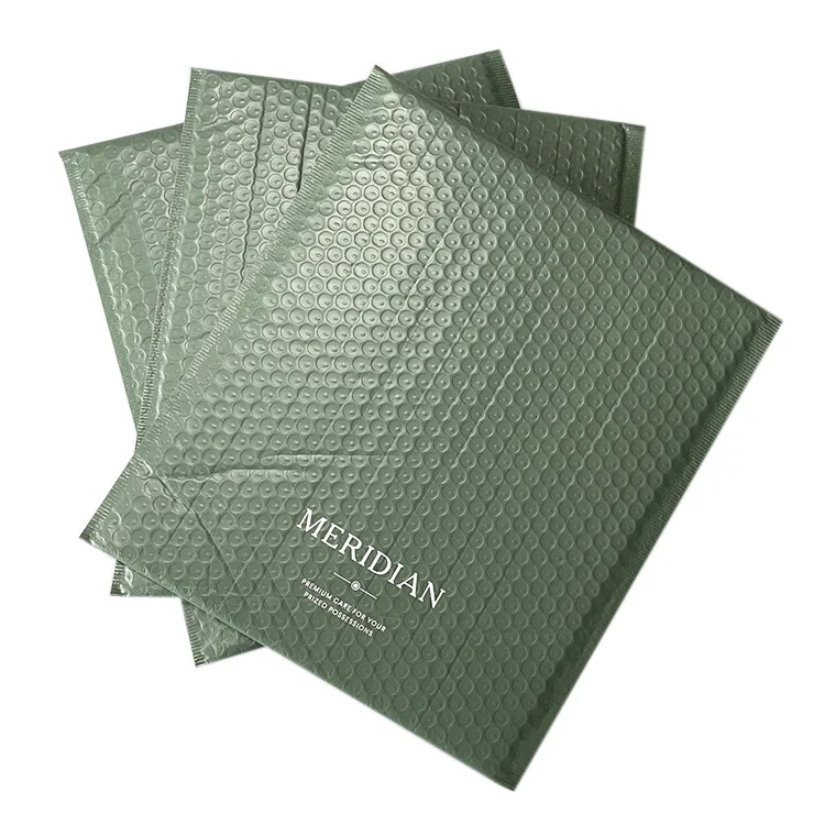 Green Bubble Large Shipping Bag Big Shipping Bag Packaging Custom Courier Bag Poly Bubble Mailers Padded Envelopes For Clothes