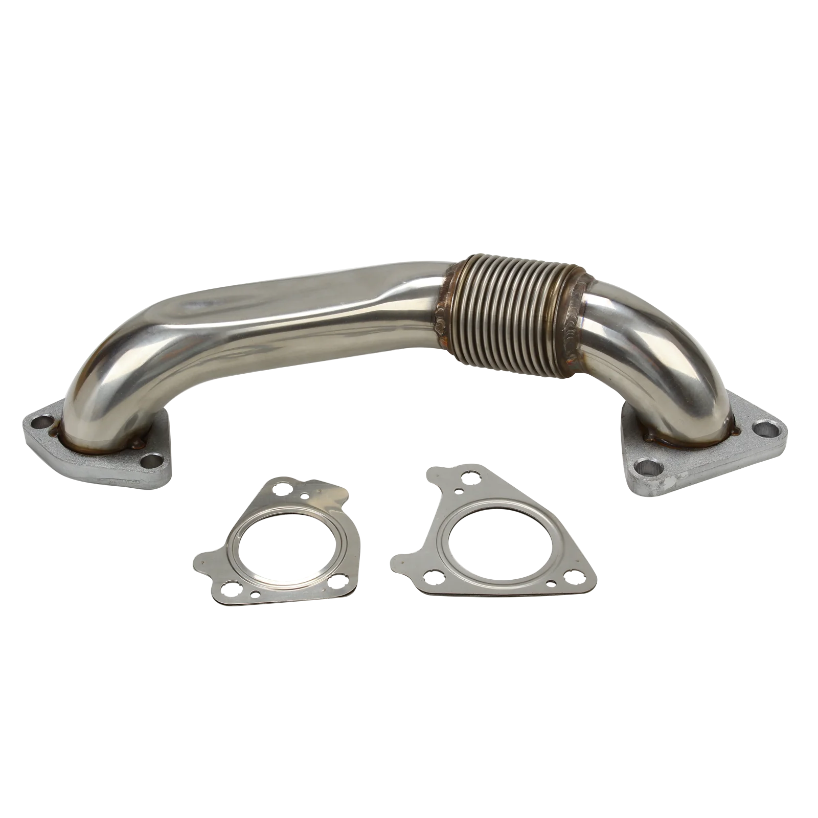 High quality stainless steel car exhaust  pipe For GM LB7 LLY LBZ LMM LML 6.6L Duramax Bolt On Passenger Side Up-Pipe w/ Gaskets