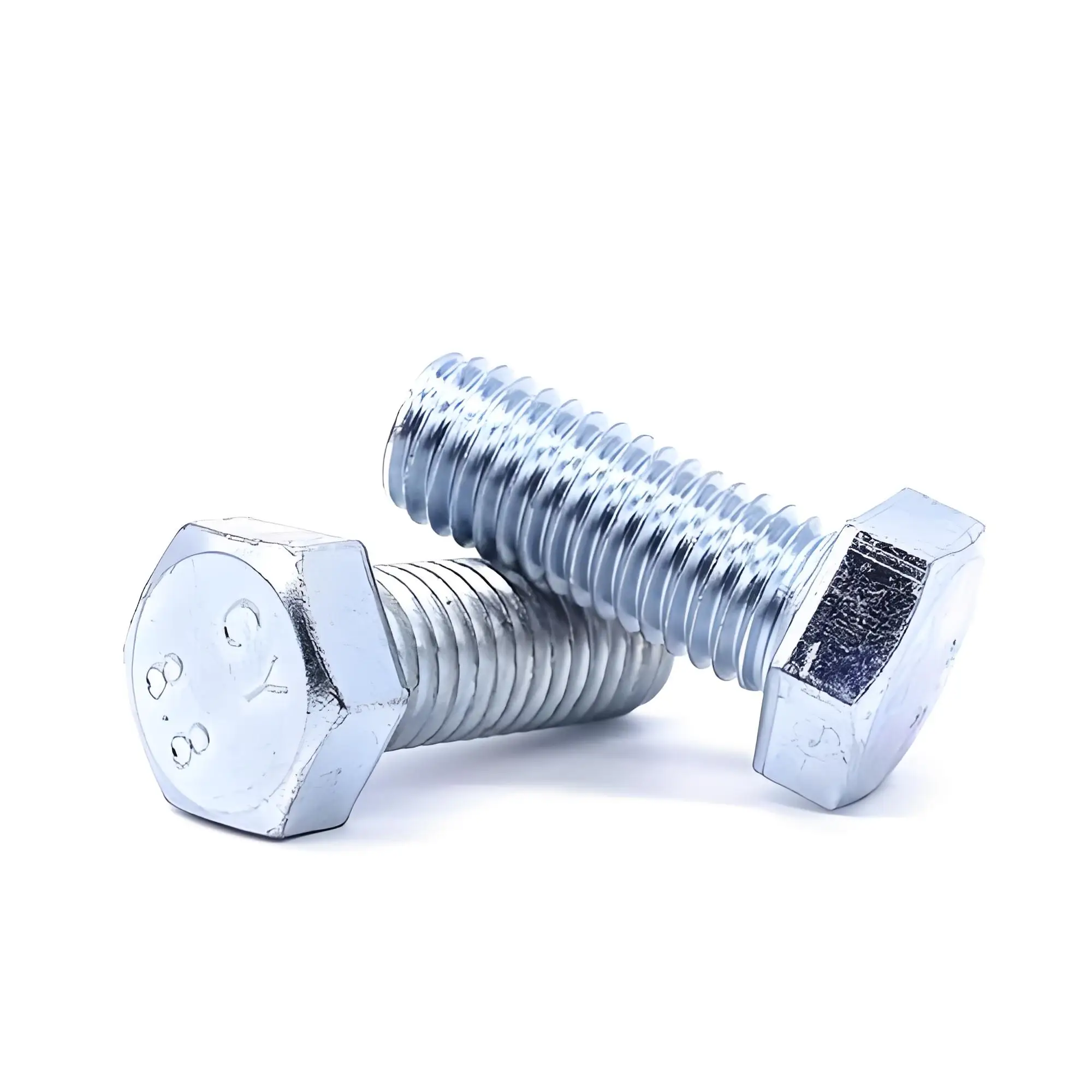 M10 Stainless Steel Hexagon Bolt Fastener DIN Standard Carbon Steel Screw with 16mm Length and M3 Thread