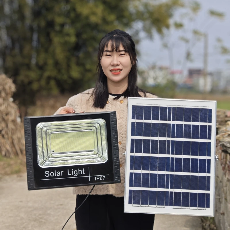 100W200W300W500W800W High brightness Outdoor Waterproof Automatic Charging Solar LED Floodlight