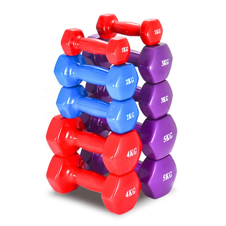manufacturer vinyl Workout women exercise sport weights bodybuilding equipment fitness 0.5kg hex dumbbell