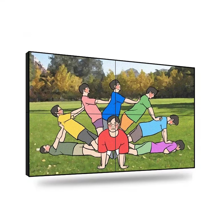 Customized 46 49 55Inch Display 2x2 3x3 4x4 New Free Combined Wall 1.8mm 3.5mm Seamless Backlight LCD Video Wall Splicing Screen