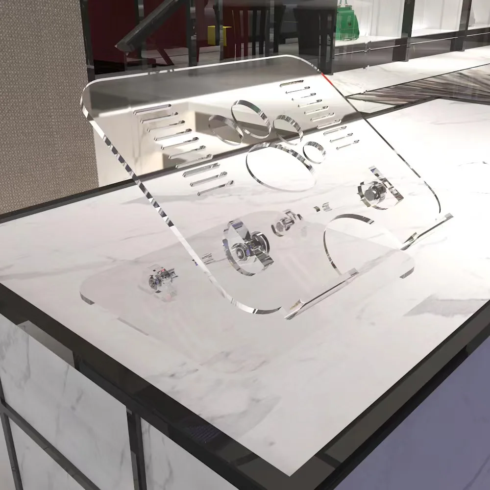 Transparent Acrylic Reading Book Stand Shelf Adjustable Mini Flat Bracket 180 Degree Tablet PC Holder Gift Set