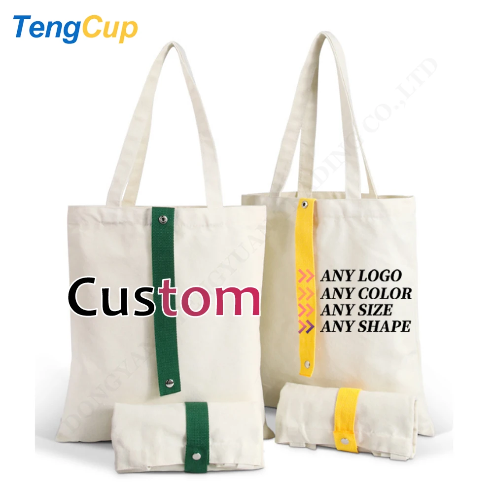 TY OEM wholesale customized logo Eco Organic Canvas Dust Tote Bag Wedding Cotton Canvas Bag  foldable shopping bag for women