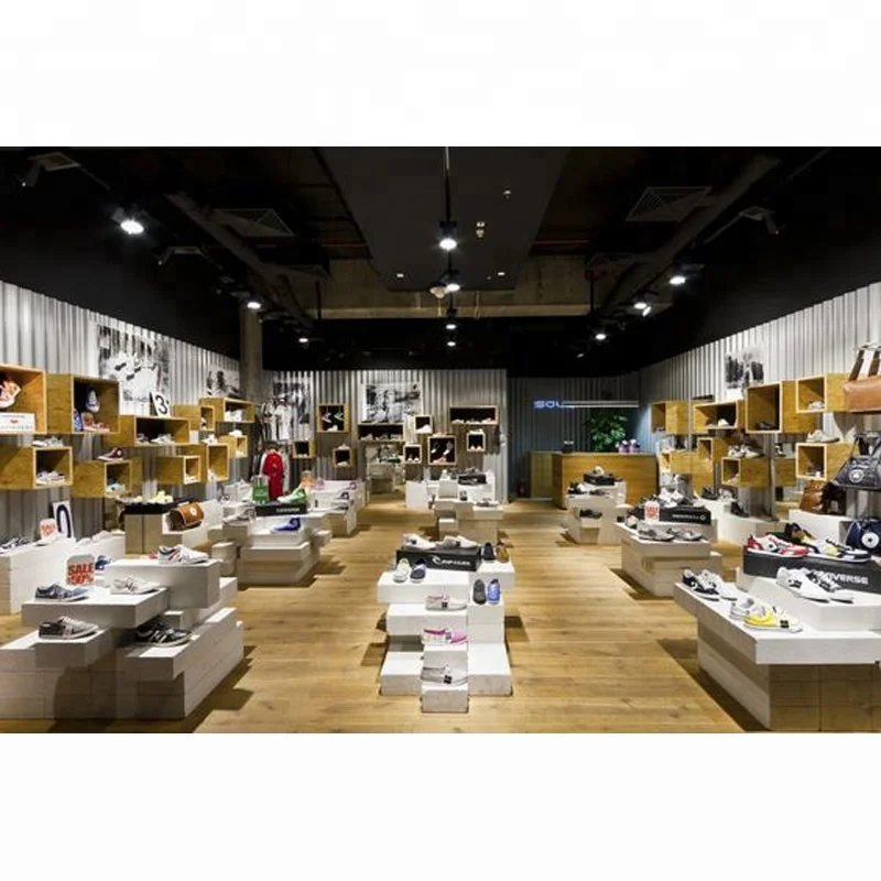 LUX Customized Long Lifetime Shoes Fitout,Shoes Shop Furniture,Store Display For Booth