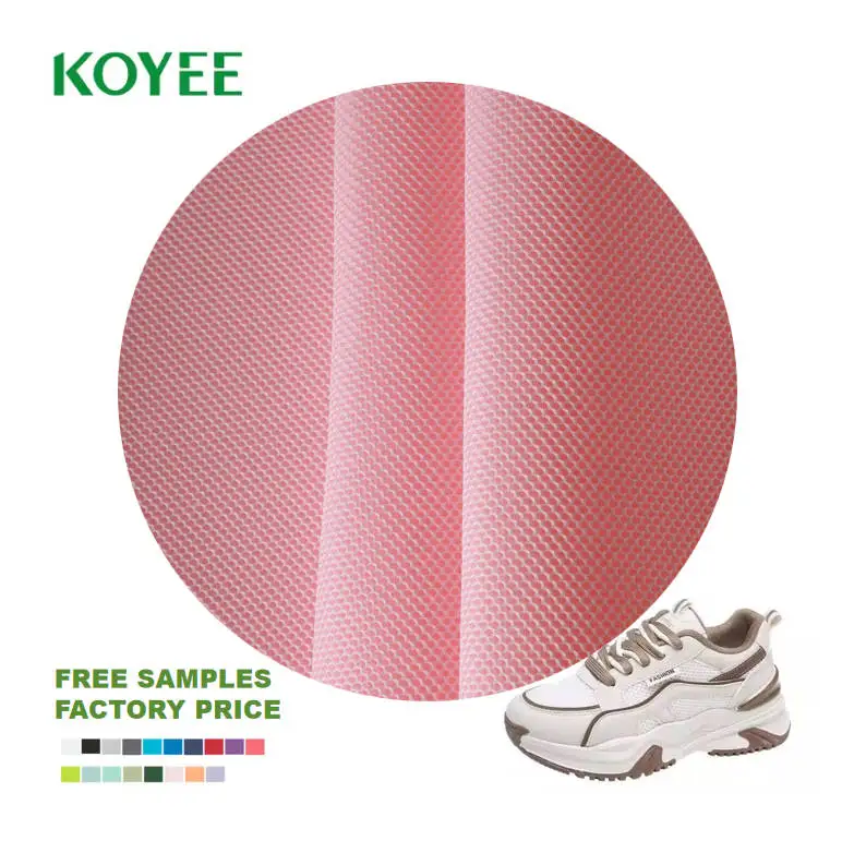 KOYEE Polyester 3d Air Mesh Fabric For Shoe, Cheap Air Mesh 3d Black Sandwich Mesh Fabric Sneakers