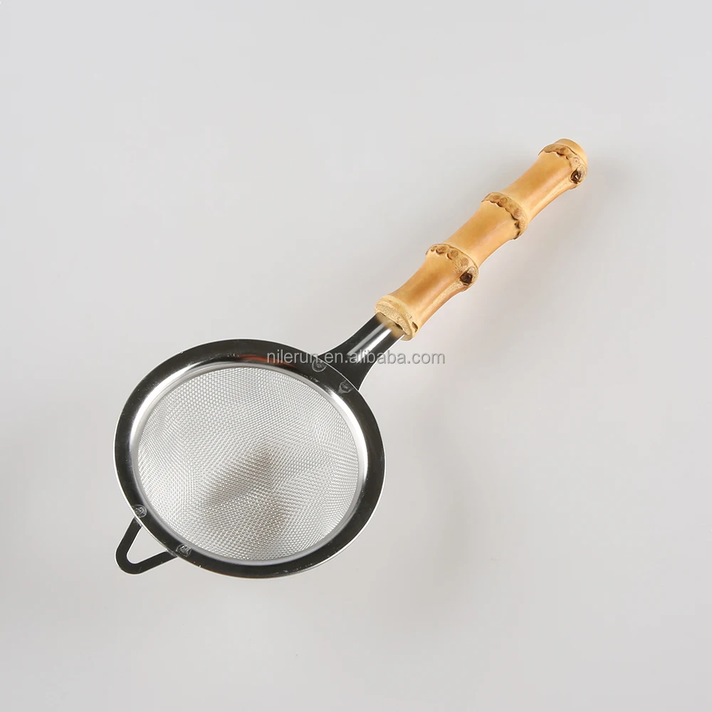 Stainless Steel Bamboo Root Residue Separator Sieve Sifter Residue Separator Skimmer Colander Flour Filter Fine Mesh Strainer