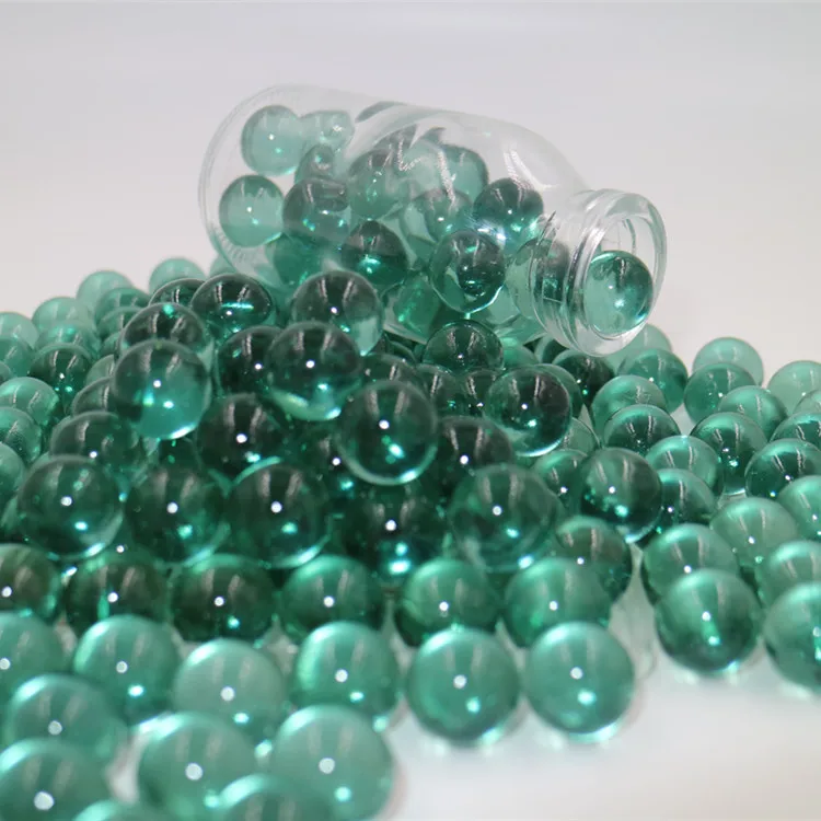 Green Color Clear Glass Marble Ball For Sprayer