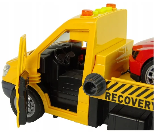 1:14 Scale Auto roadside assistance car tow truck toy with drive lights