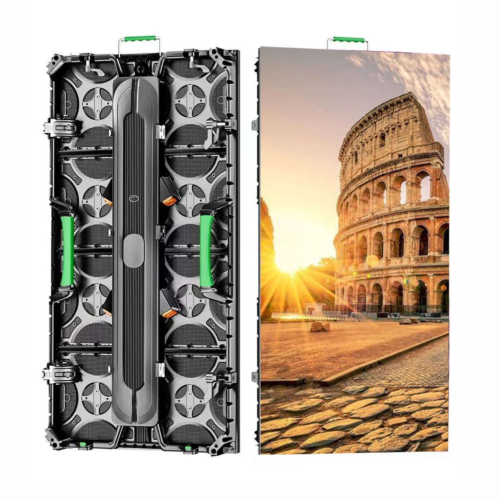 Big tv mochilas con pantalla led P2.976 outdoor wall-mount advertising display electronic signs for cars