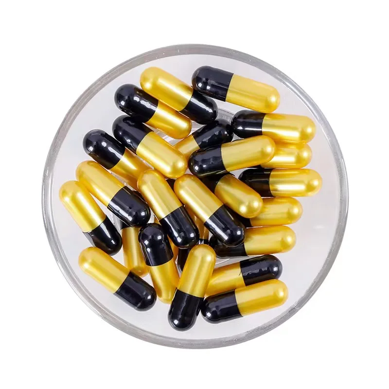 China Wholesale Pearl Gold Size 00 ,0 Empty Hard Gelatin Capsules