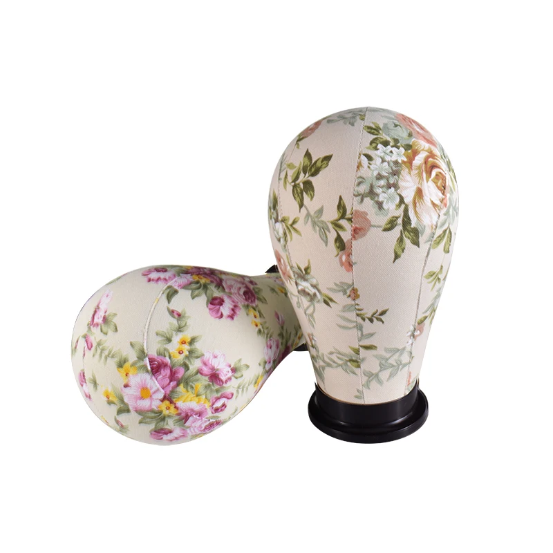 Wholesale Hot Sale Various Sizes Flower No Face Manikin Canvas Training Wig Accessories Mannequin Head For Barber