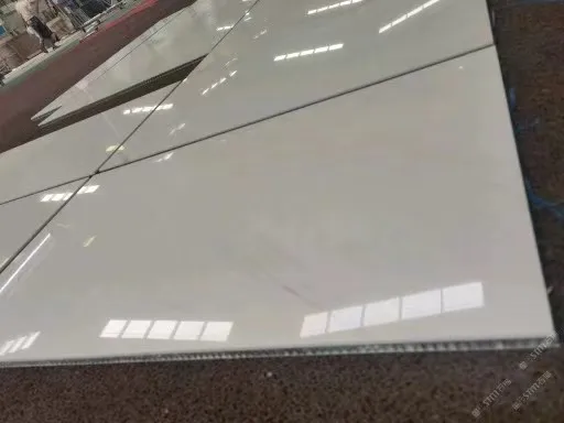 White Marble backed aluminum honeycomb stone panels for villa floor and stairboards