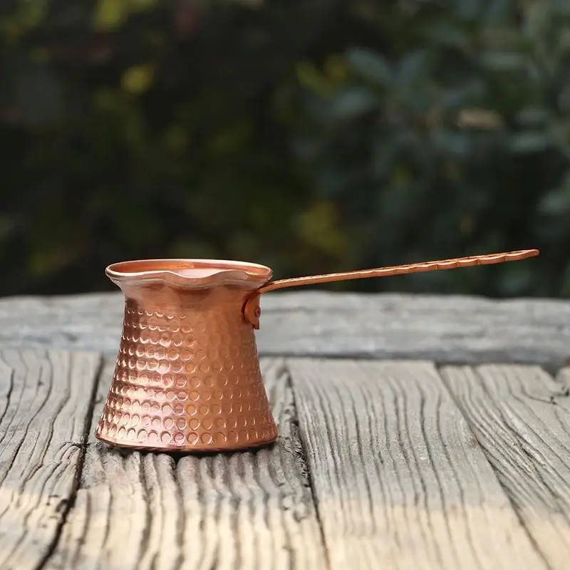 Traditional Handmade Turkish Coffee Pot Copper High Quality Metal Thicken Wall Coffee Pot Turkish Coffee Pot