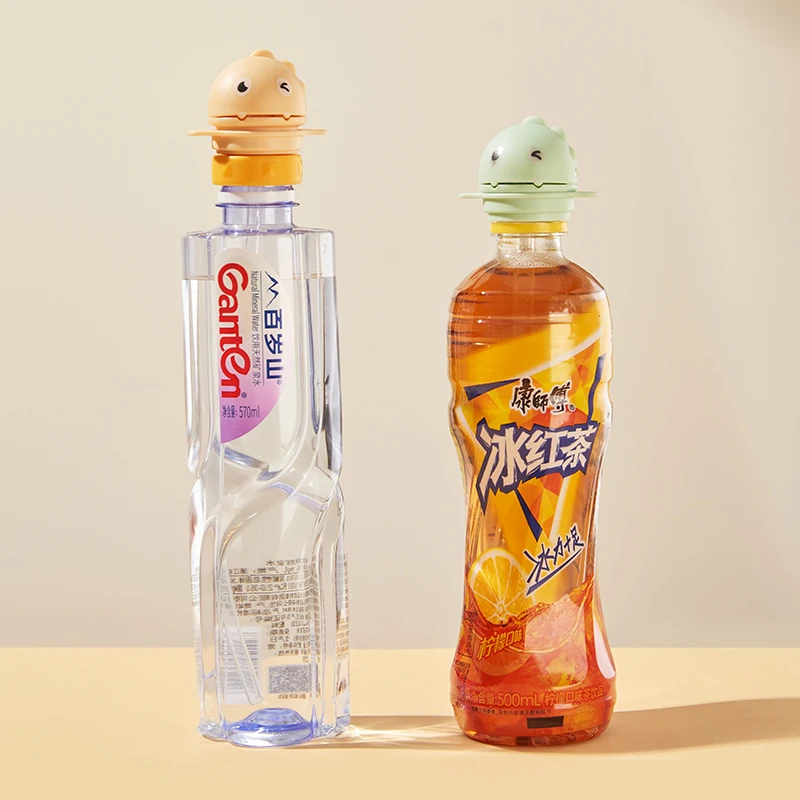 2024 new dinosaur straw converter Bottle baby drink Water cartoon cap infant child  safe  straw converter