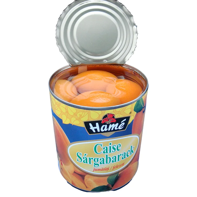 Оптовая продажа пищевых продуктов 410 г консервированные абрикосы для консервов в сиропе
