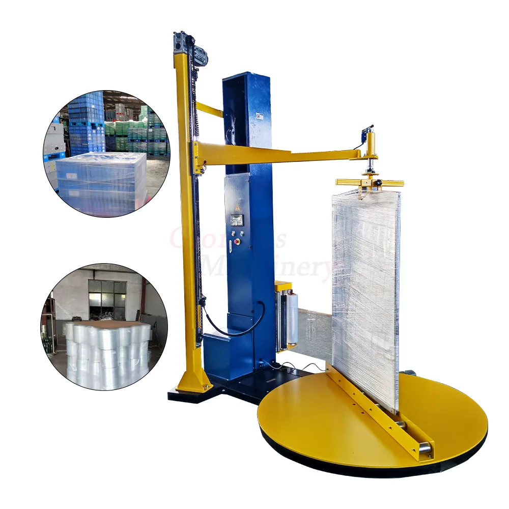 Automatic Carton Stretch Wrapping Film Shrink Wrap Pallet Strapping Machine Plastic Packaging Machines Film Package Products