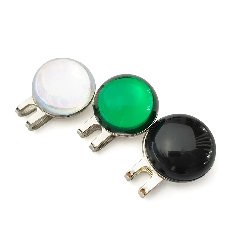 magnetic golf ball marker hat clip blank markers set display Acrylic golf glitter ball marker custom hat clips logo
