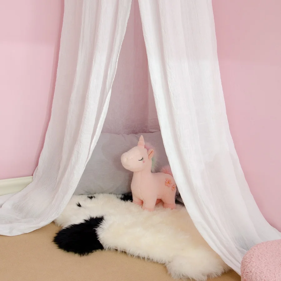 100% cotton kids bed curtain baby bed canopy