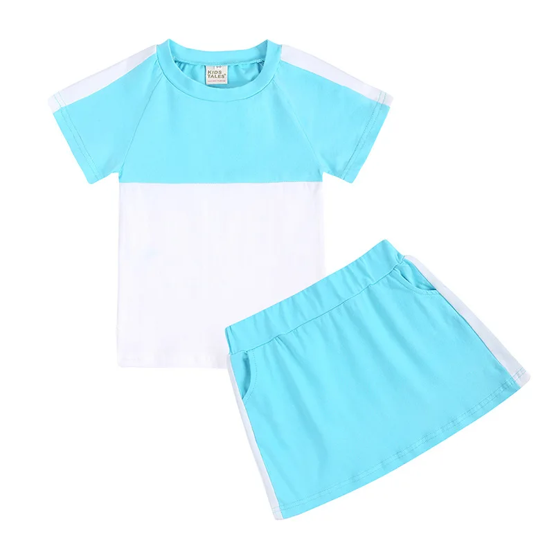 Custom Kids Tales Toddler Summer Fashion Clothing Set Children Boys Girls Bulk Wholesale Blank Kids Clothes Sets Supplier