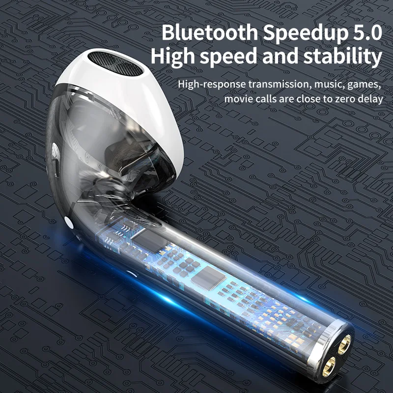 I9spro sports Blue tooth headset dual ear support wireless stereo charging bin with color music