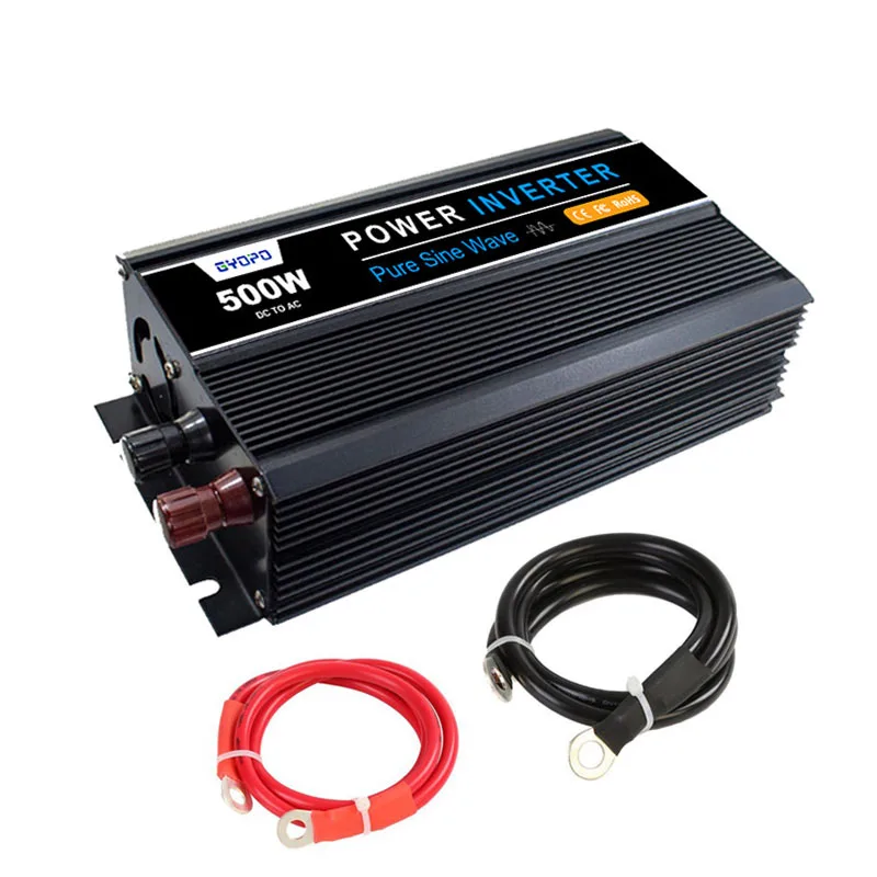 GYOPO 500 Вт вольт автономный Солнечный синусоидальный инвертор 12 вольт до 120/240 вольт инвертор напряжения зарядное устройство для автомобиля
