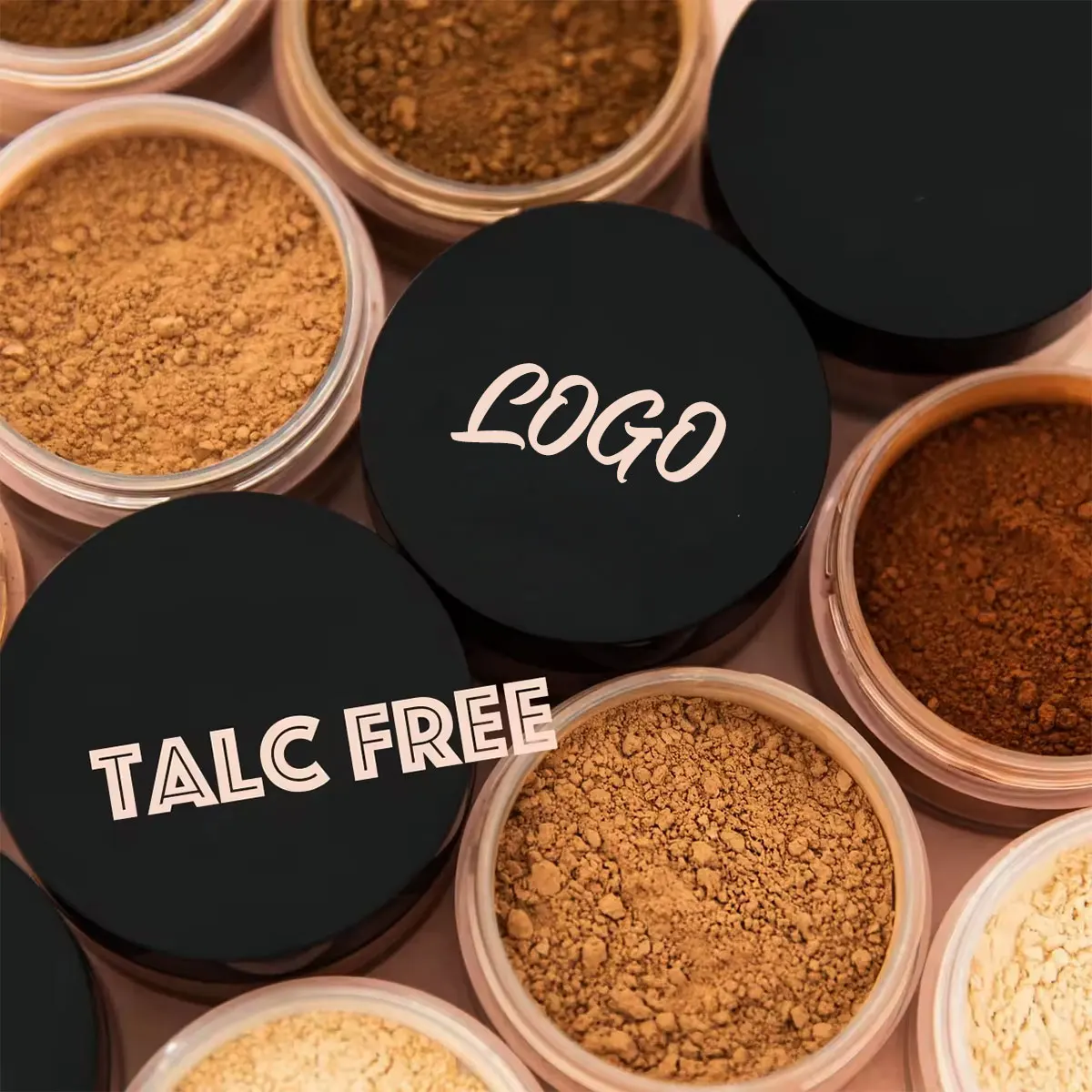 Private label setting powder custom face vegan talc free loose setting powder high quality makeup setting powder