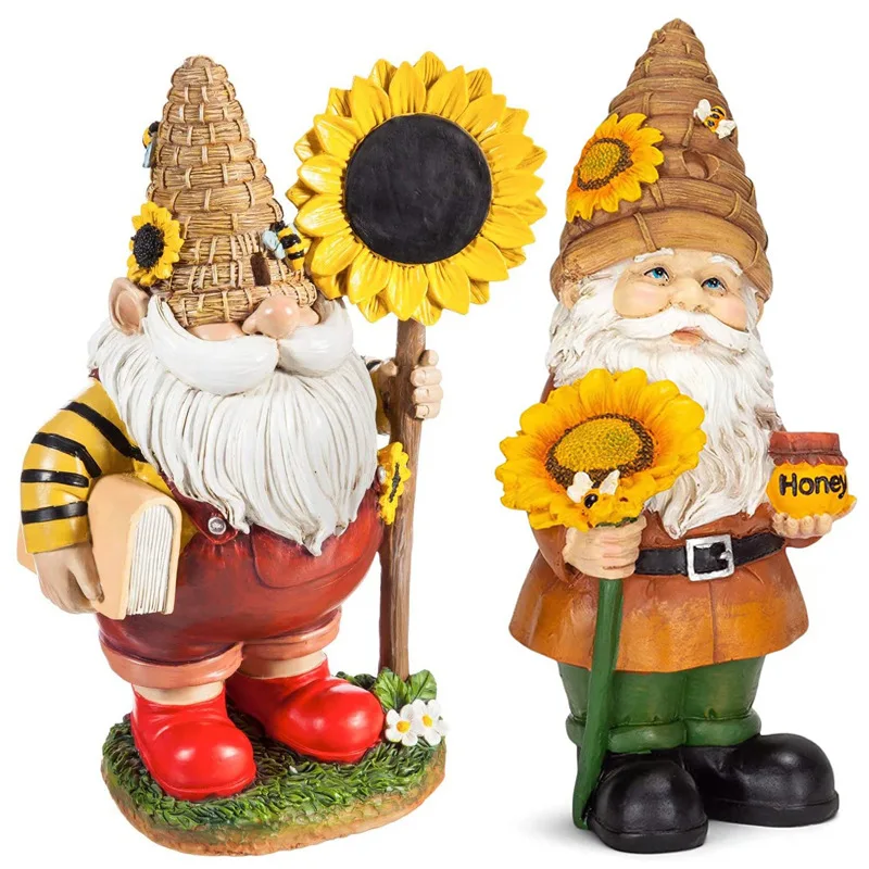 Bee Day Gift Gnomes Outdoor Gnome Ornament Resin Garden Gnome Figurines Wholesale