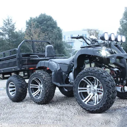 2021 ATV с прицепом четырехколесный внедорожный мотоцикл фермер мост привод горный велосипед картинг