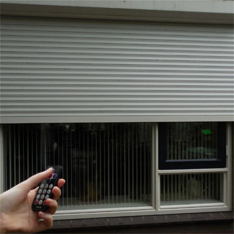 TOMA European Standard Motorized Aluminum Shutters Home Use Steel Roller Shutter with Polymer Stainless Steel Finished Surface