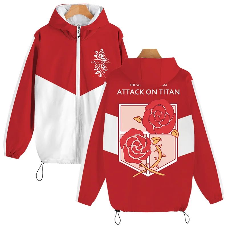 Cartoon Attack on Titan clothes anime charge clothes student Spring and Autumn coat top jacket
