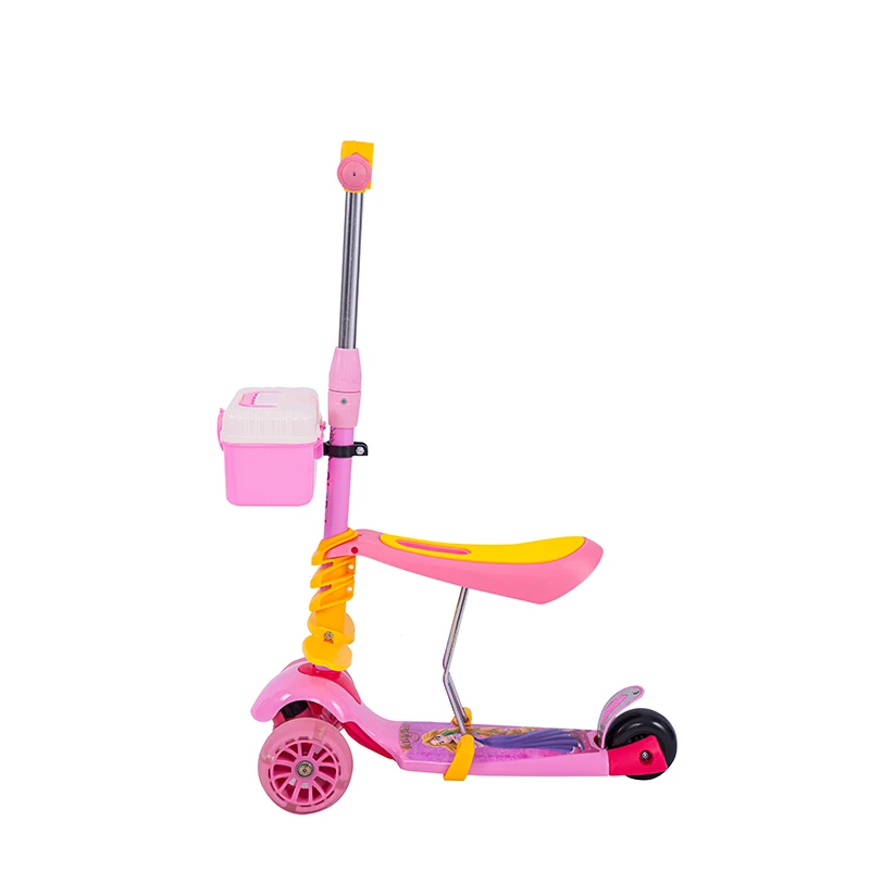 Hot sale Multifunction 3in1 3 wheel kids baby foot Kick scooter with OEM design