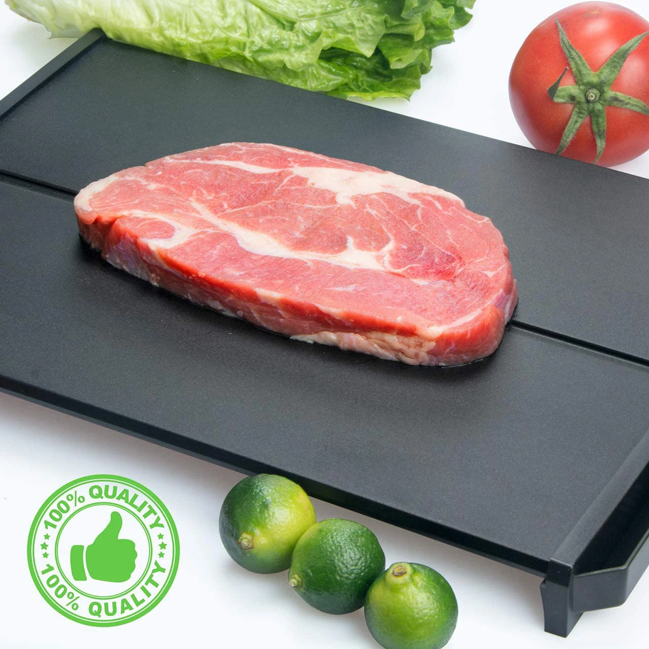 Лоток для быстрого размораживания лоток мяса замороженных продуктов с капельным каналом хранения воды и