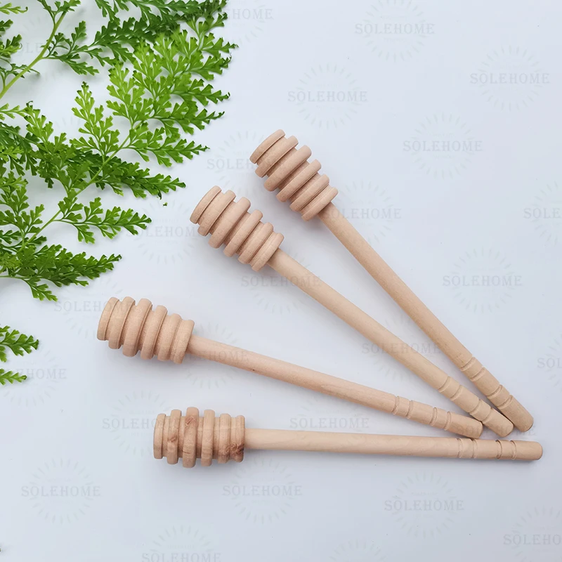 Wooden Honey Mixing Stirrer Honey Dipper Sticks Honey Comb Stick
