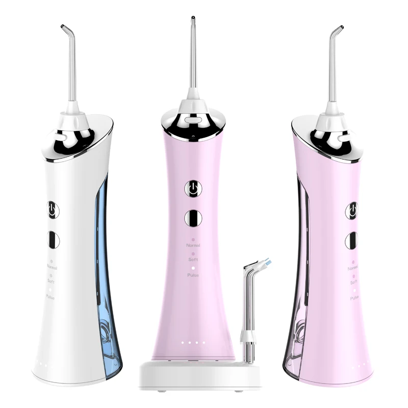 
dental irrigator professional electric oral irrigator 150 ml 4-tip flossing device Water floss 