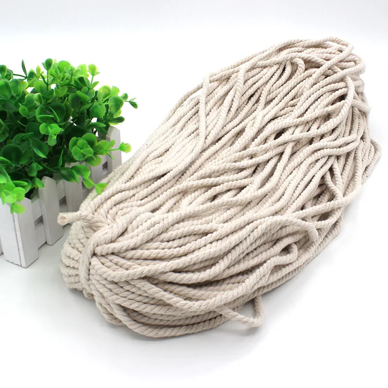 2407 qingyu cotton rope book White color thread inlaid twisted binding tapestry hand-woven this white thre