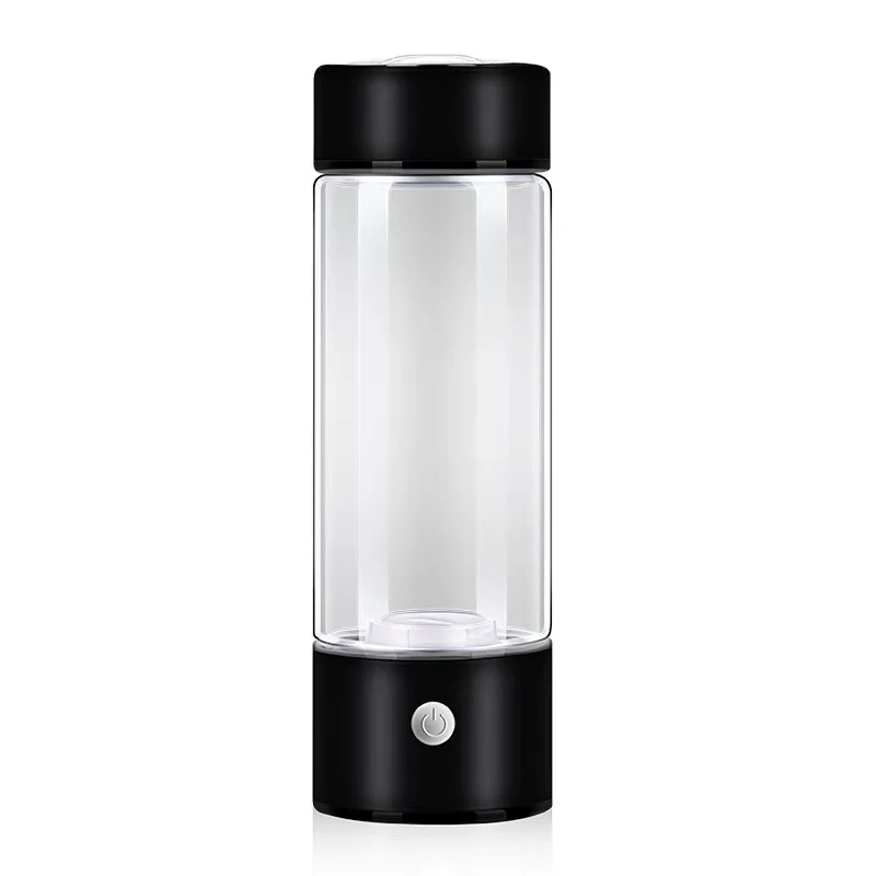 Bpa Free Clear Borosilicate Glass Filtered Water Bottle Generator Alkaline Outdoor Usb Portable Glass Rich Hydrogen Water Bottle