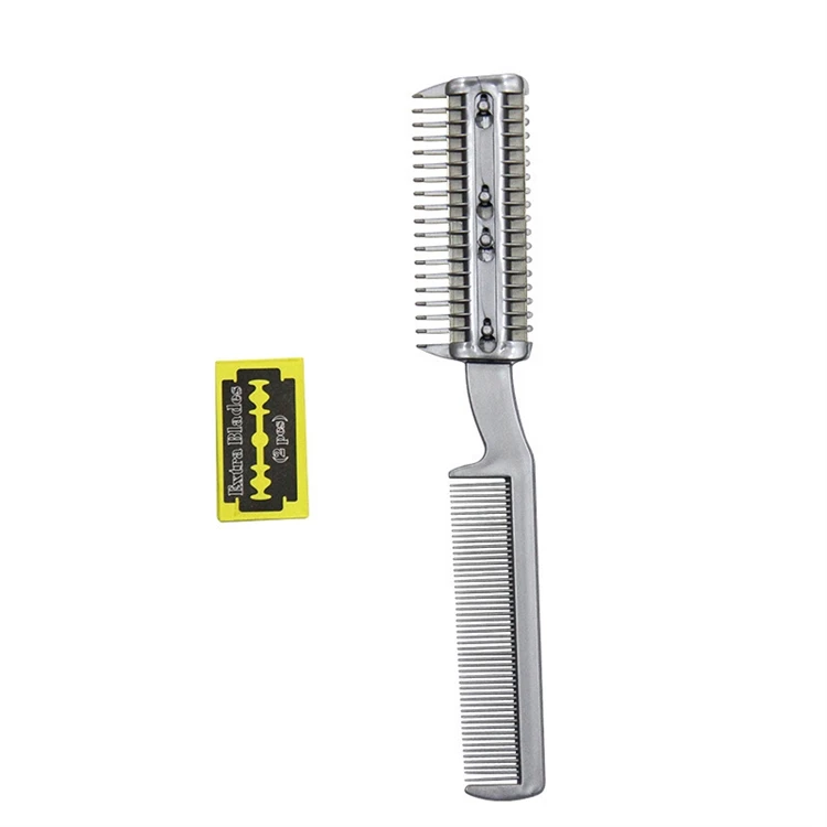 Safe Manual Pet Hair Razor With Comb Dog Cat Hair Grooming Cutter Comb with Extra Blades
