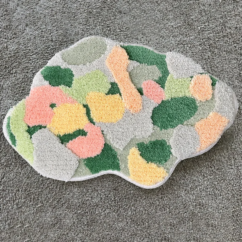 Hot Selling Modern Minimalist Polyacrylonitrile Fiber Carpet Special Shaped Moss Carpet That Can Be Machine Washed