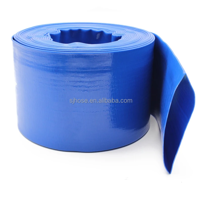 PVC Irrigation Hose Canvas Water Discharge pipe Flat PVC Garden Hose water pump pvc layflat hose