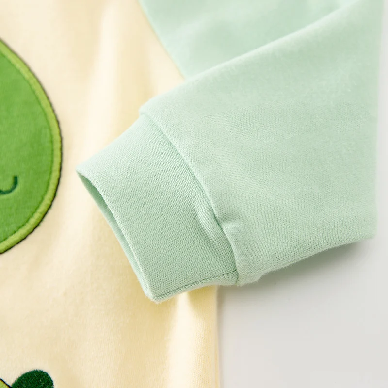 Cotton long sleeve dinosaur pattern unisex newborn baby costume baby jumpsuit