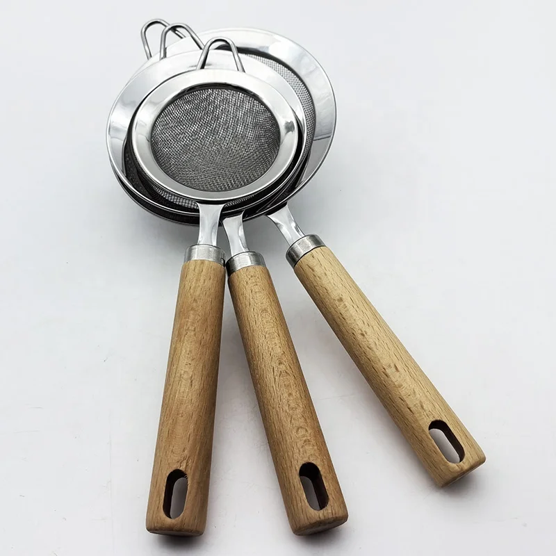 Stainless Steel Flour Sifter Sieve Stainless Steel Fine Tea Mesh Strainer Colander Wire Mesh Oil Filter Strainer