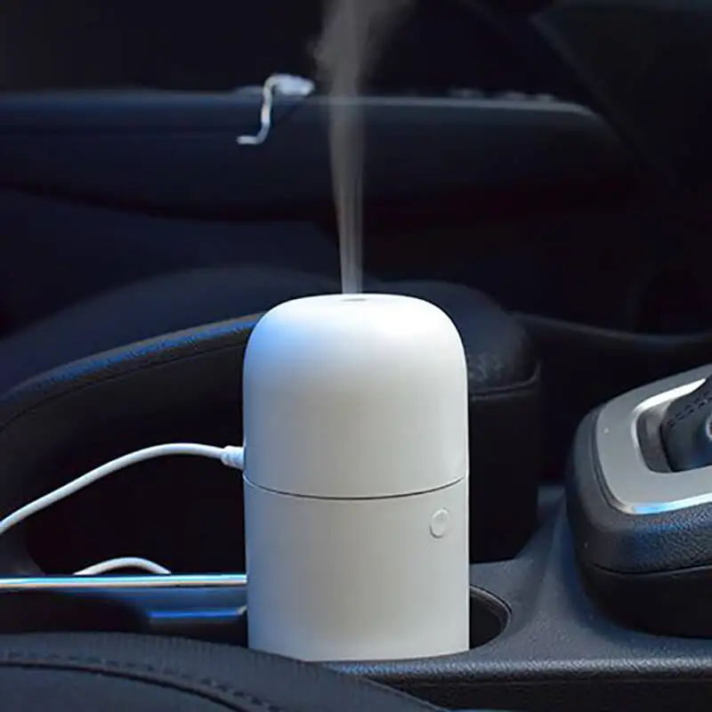 Portable Mini Humidifier Car Diffuser For Essential Oils Car Air Fresheners Fragrance Humidifiers Color-Changing Light
