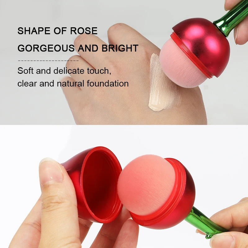 Catboy 2022 New Arrival Single Red Rose Cheap Foundation Makeup Brush Private Label