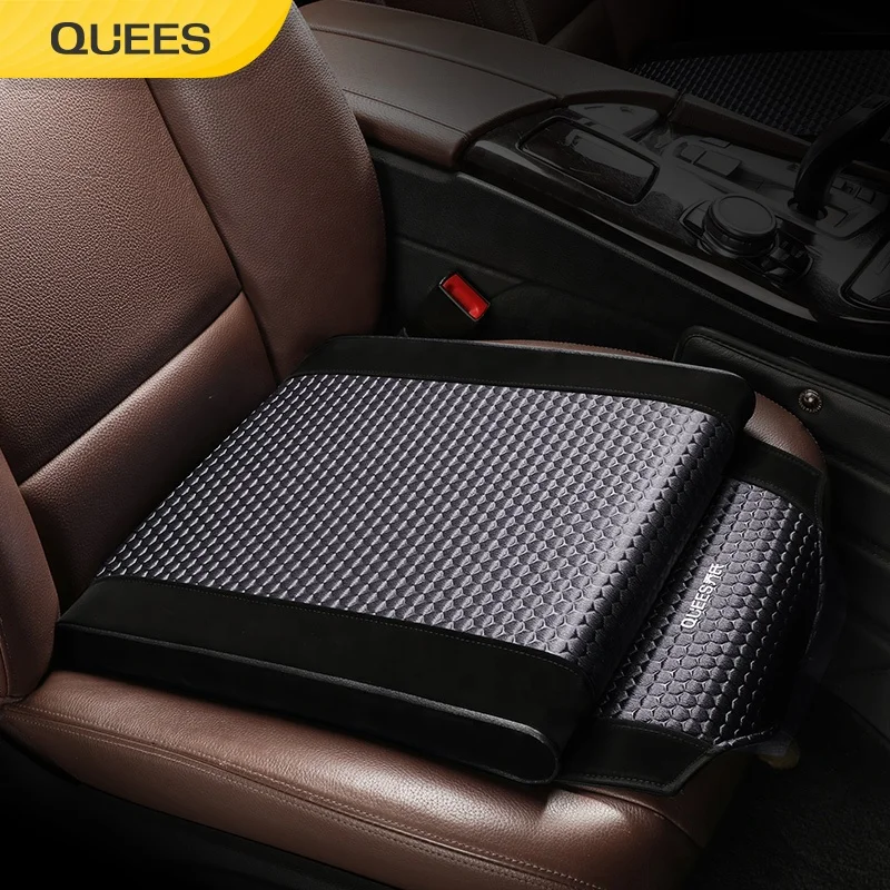 Quees New Design Pain Relief Car Seat Coccyx Orthopedic Comfort Seat Latex Cooling Cushion Breathable Seat Cushion