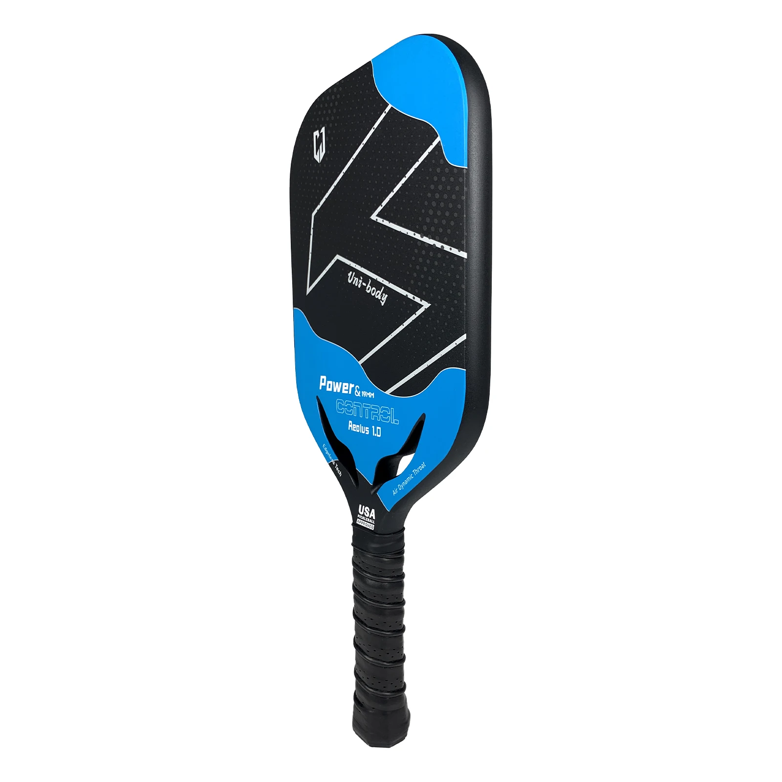 Customized Watermark Graphite T700 Carbon Fiber Edgeless Elongated Thermoforming Pickleball Paddle USAPA Approved