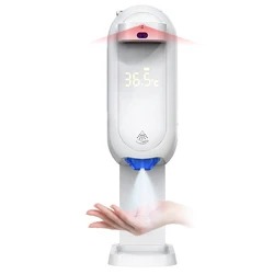 Wall mount desk floor stand thermometer automatic kitchen liquid soap dispenser mini portable hand sanitizer spray machine kiosk